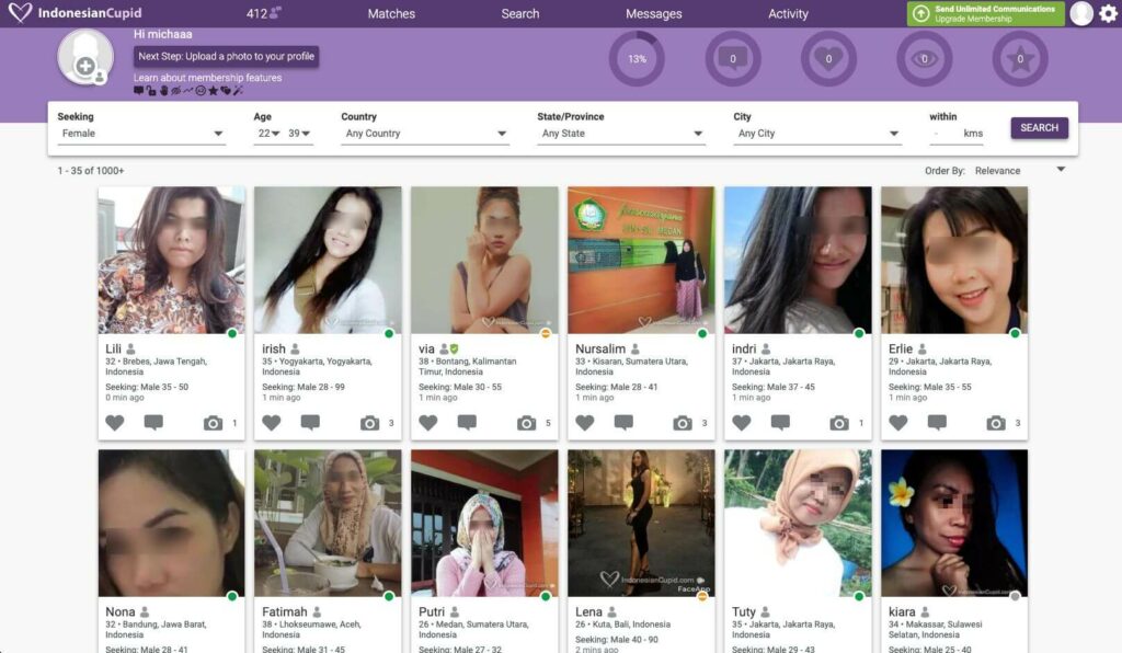 IndonesianCupid Frauen Mitglieder