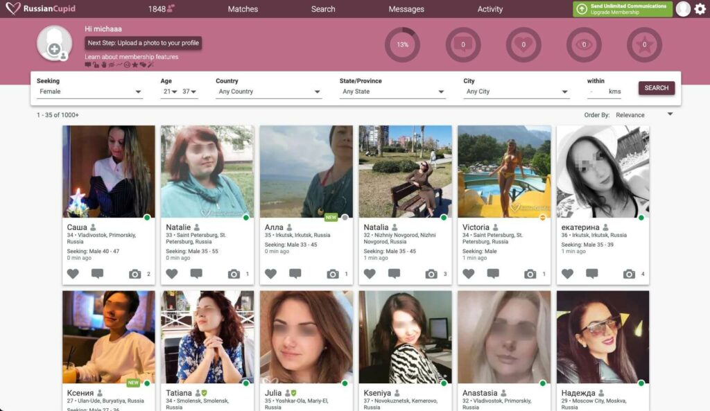 RussianCupid Frauen Mitglieder